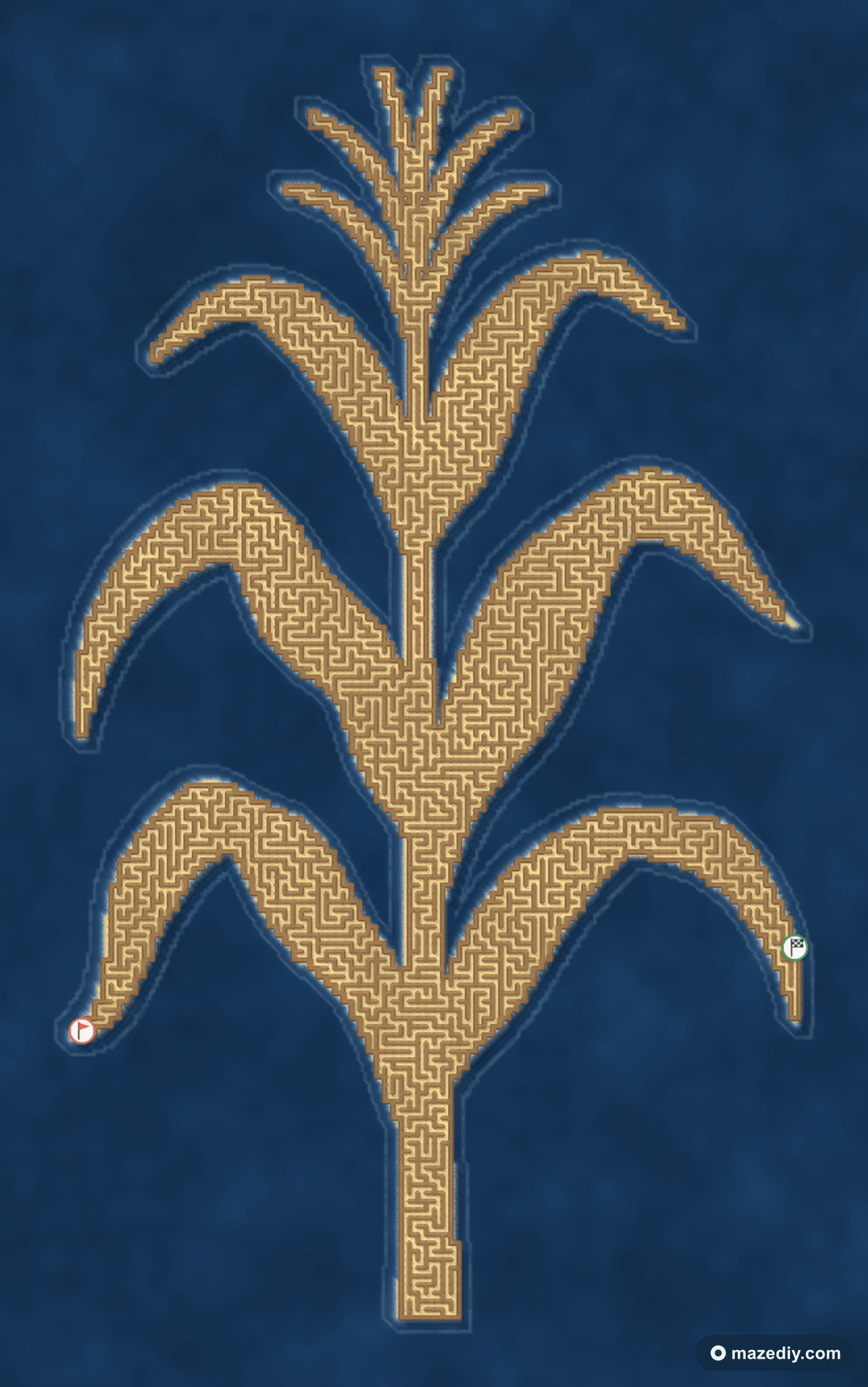 Cornstalk maze — free printable