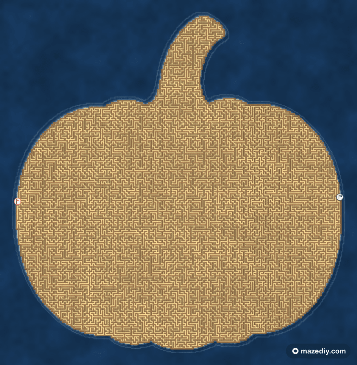 Pumpkin Patch maze — free printable