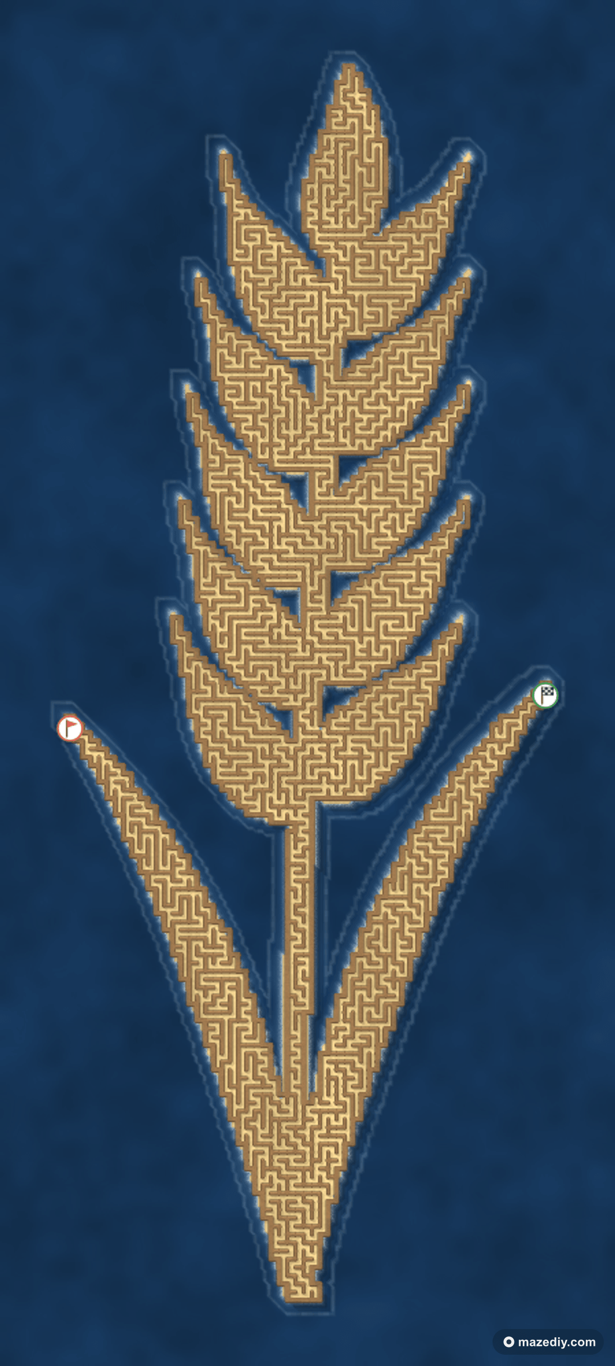 Wheat maze — free printable
