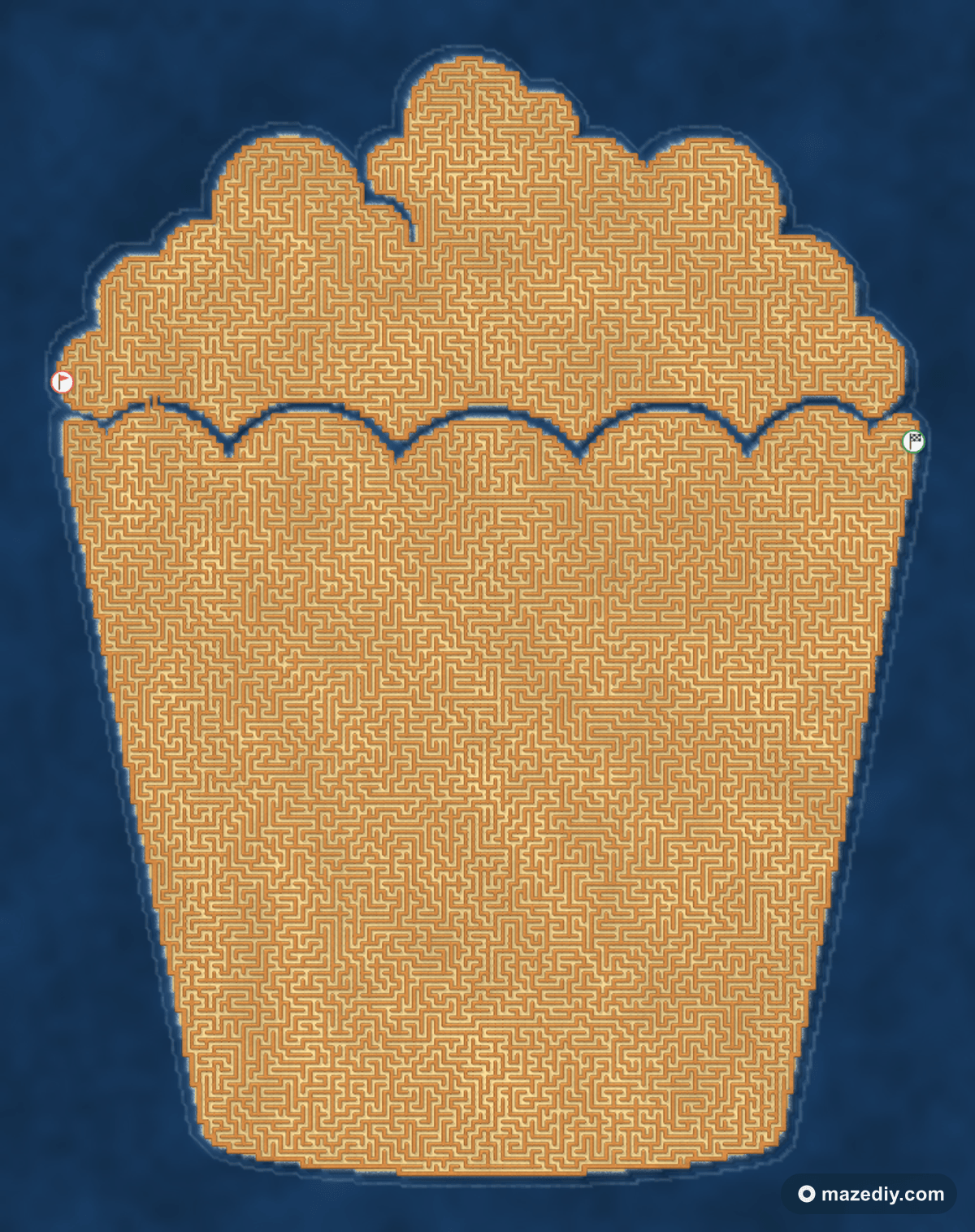 Popcorn maze — free printable