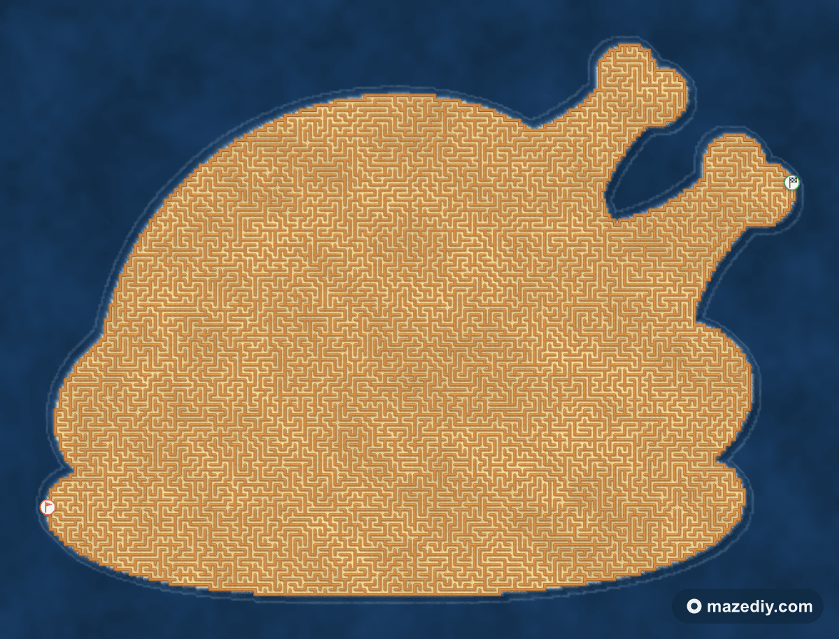 Turkey maze — free printable