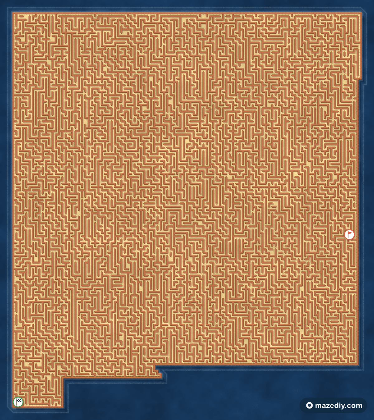 New Mexico shaped maze thumbnail